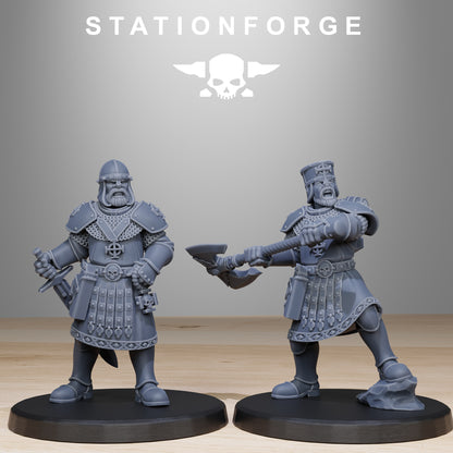 Vodalites Melee Infantry, Modular Sci-Fi Miniatures by STATIONFORGE, Grimdark Wargames Proxy - photo 2