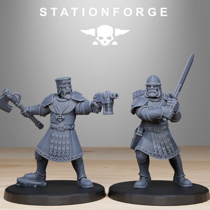 Vodalites Melee Infantry, Modular Sci-Fi Miniatures by STATIONFORGE, Grimdark Wargames Proxy - photo 3