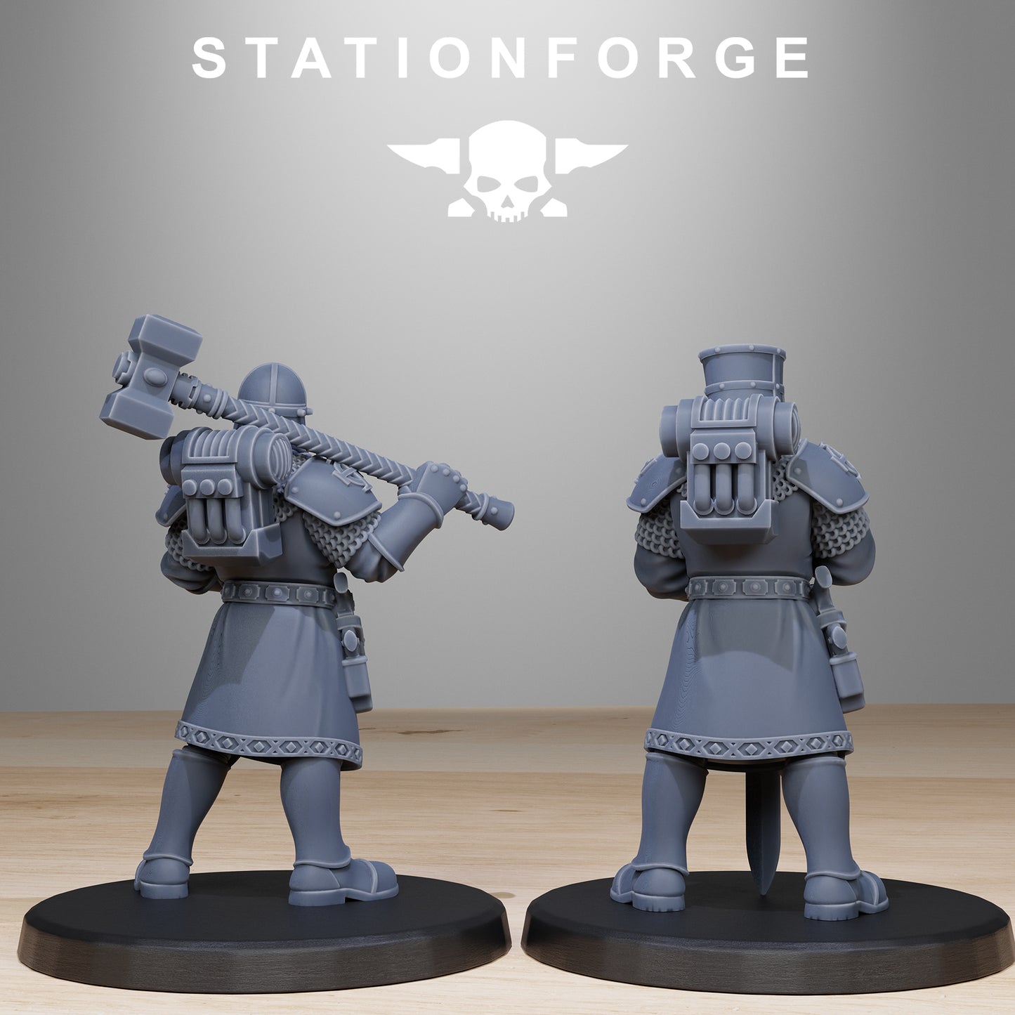 Vodalites Melee Infantry, Modular Sci-Fi Miniatures by STATIONFORGE, Grimdark Wargames Proxy - photo 6