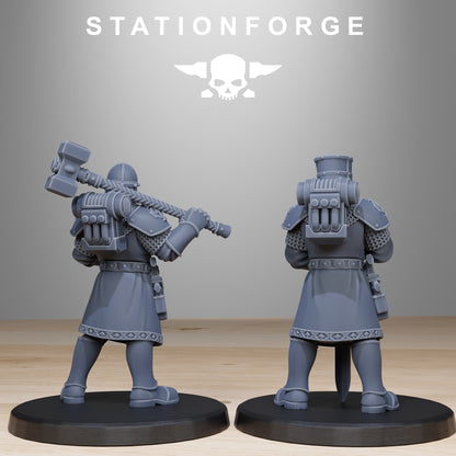 Vodalites Melee Infantry, Modular Sci-Fi Miniatures by STATIONFORGE, Grimdark Wargames Proxy - photo 6