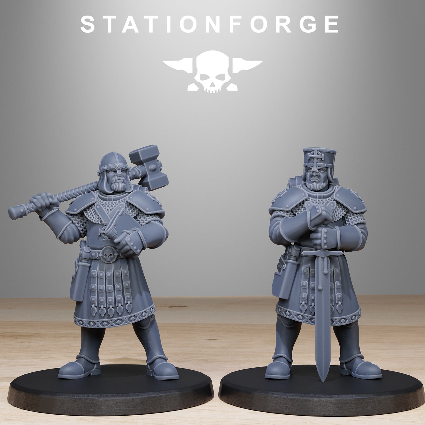 Vodalites Melee Infantry, Modular Sci-Fi Miniatures by STATIONFORGE, Grimdark Wargames Proxy - photo 7