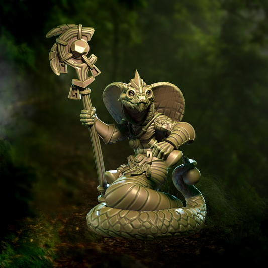 Snakeman Doctor by Punga Miniatures - Wargame Scale 3D Printed Miniature