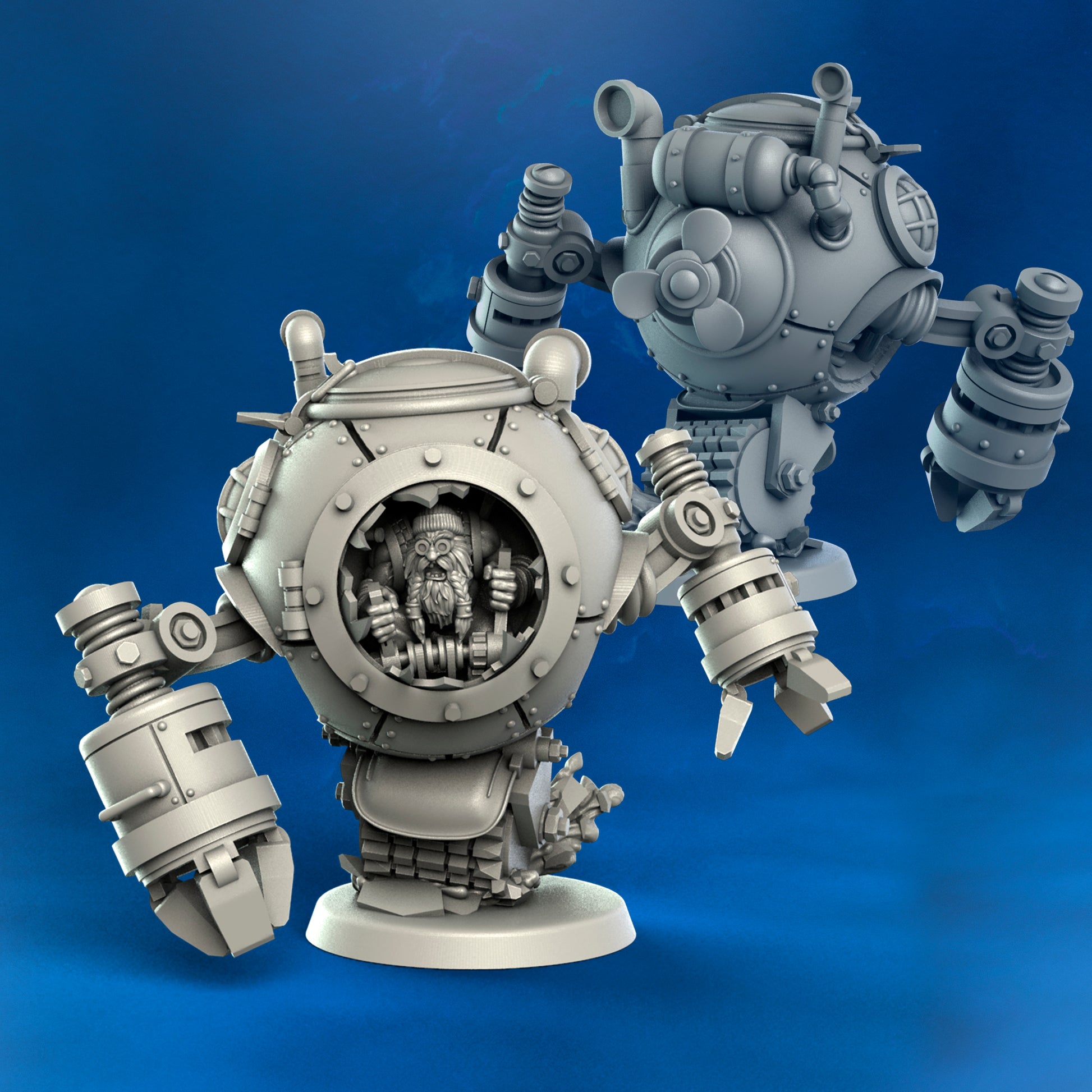 Big Guy Dwarf Deathroller by Punga Miniatures - Wargame Scale 3D Printed Miniature