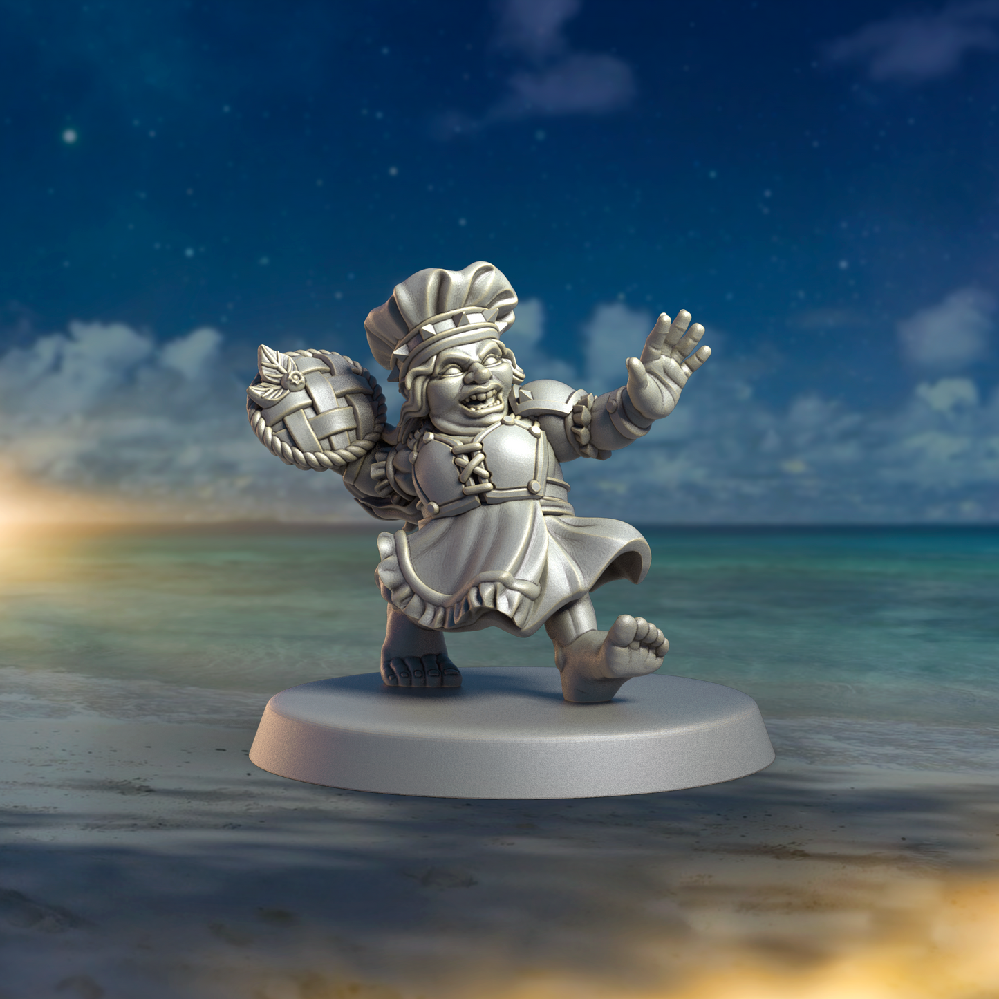 Sindy Baker Star Player by Punga Miniatures - Wargame Scale 3D Printed Miniature