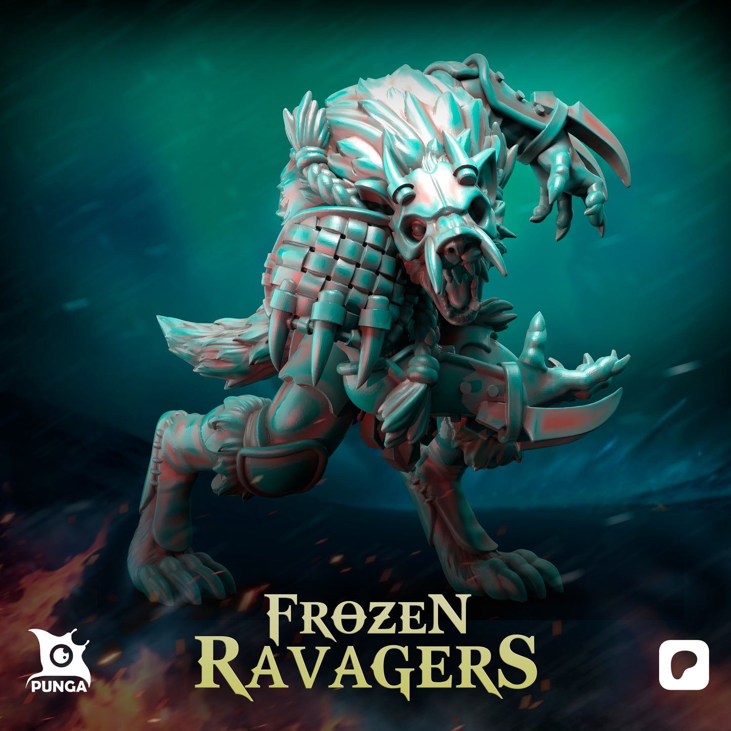 Wulfhard Fenrir by Punga Miniatures - Wargame Scale 3D Printed Miniature