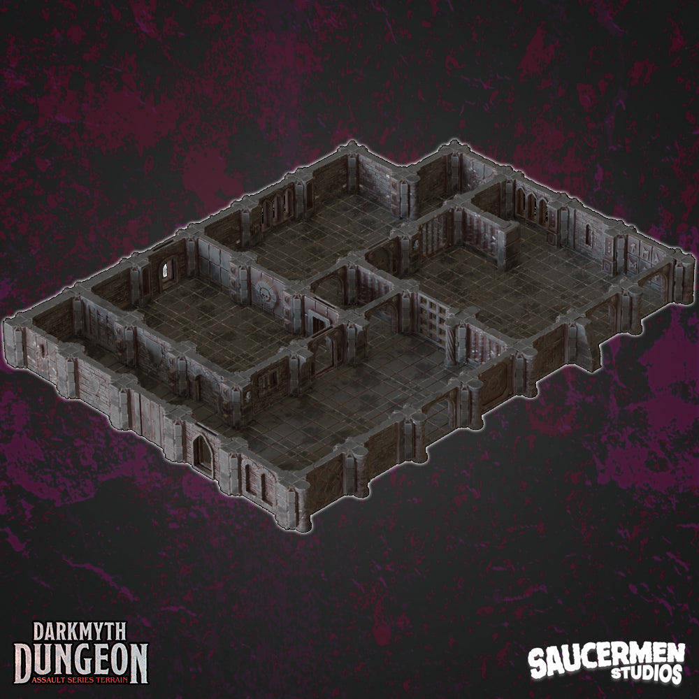 DarkMyth Dungeon - Core Set - Sci-Fi Grimdark Miniatures by Saucermen Studios, Wargame Scale 3D Printed