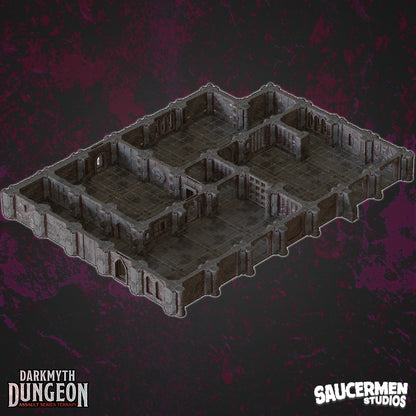 DarkMyth Dungeon - Core Set - Sci-Fi Grimdark Miniatures by Saucermen Studios, Wargame Scale 3D Printed