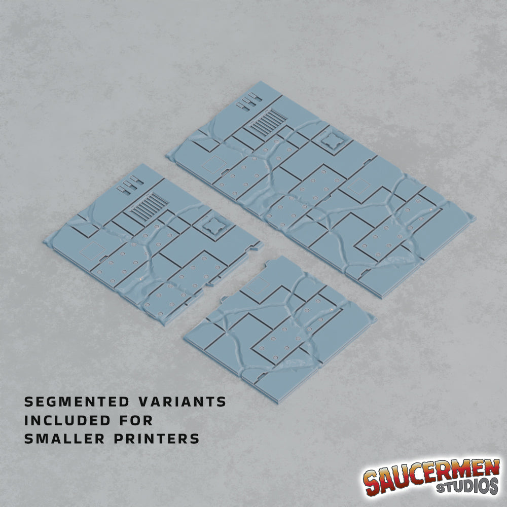 40K Tournament Terrain Bases – Terran City - Sci-Fi Grimdark Miniatures by Saucermen Studios, Wargame Scale 3D Printed - photo 2