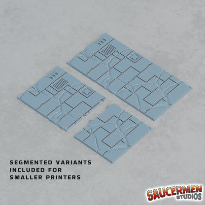 40K Tournament Terrain Bases – Terran City - Sci-Fi Grimdark Miniatures by Saucermen Studios, Wargame Scale 3D Printed - photo 2