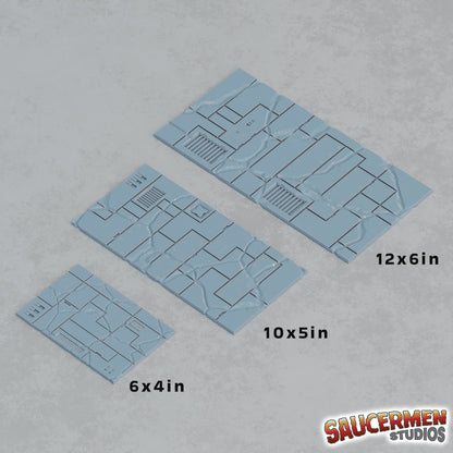 40K Tournament Terrain Bases – Terran City - Sci-Fi Grimdark Miniatures by Saucermen Studios, Wargame Scale 3D Printed - photo 3