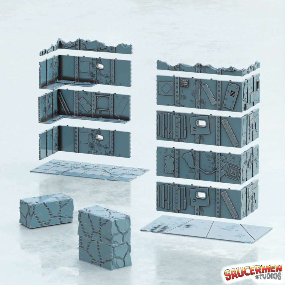 40K Tournament Terrain – Scrap Ork Buildings - Sci-Fi Grimdark Miniatures by Saucermen Studios, Wargame Scale 3D Printed - photo 4