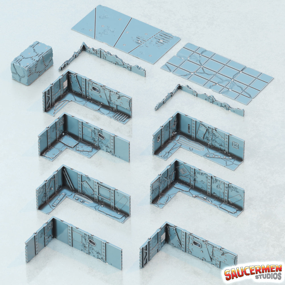 40K Tournament Terrain – Scrap Ork Buildings - Sci-Fi Grimdark Miniatures by Saucermen Studios, Wargame Scale 3D Printed - photo 7