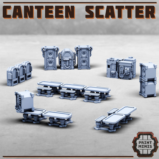 Canteen Scatter, Sci-Fi Grimdark Terrain by STATIONFORGE