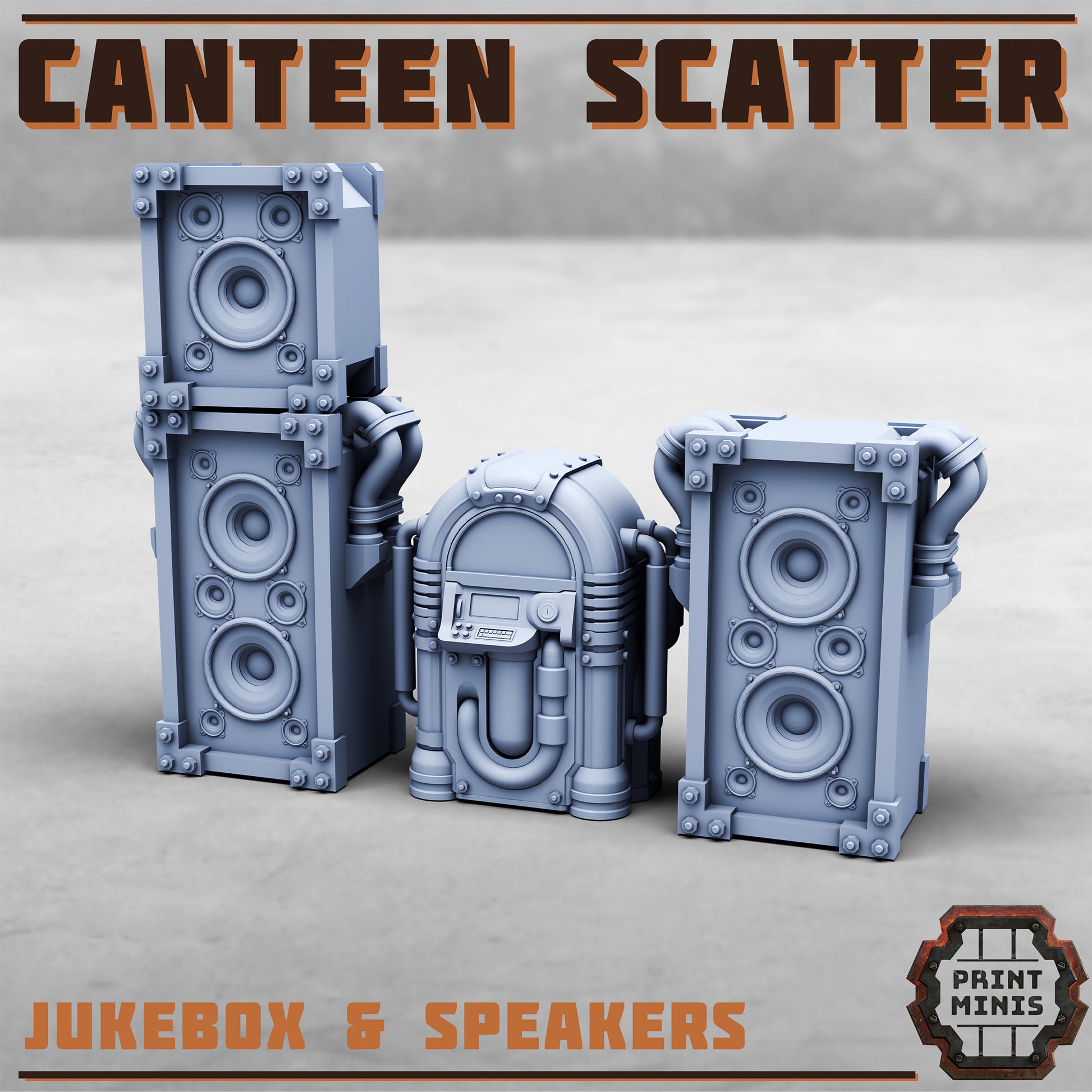 Canteen Scatter, Sci-Fi Grimdark Terrain by STATIONFORGE