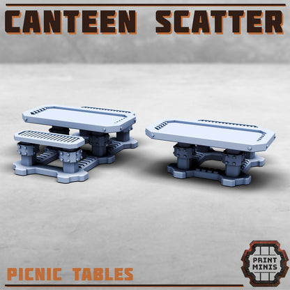 Canteen Scatter, Sci-Fi Grimdark Terrain by STATIONFORGE