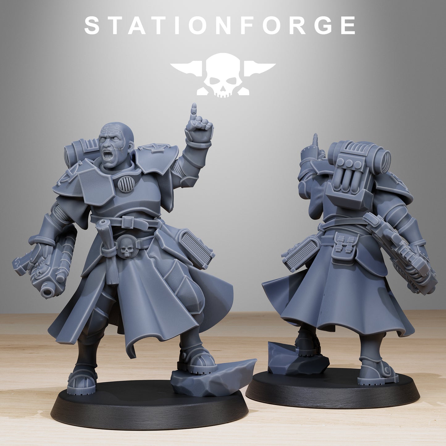 Vodalites Brotherhood, Modular Sci-Fi Miniatures by STATIONFORGE, Grimdark Wargames Proxy - photo 2