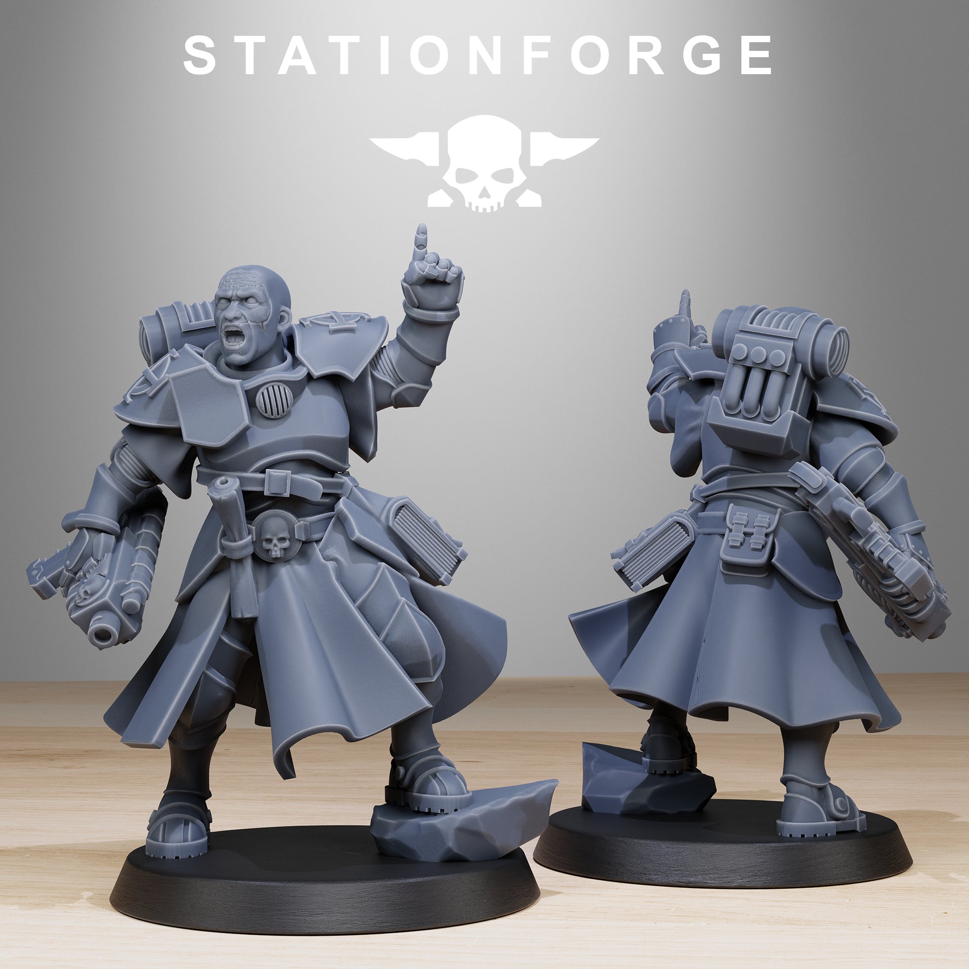 Vodalites Brotherhood, Modular Sci-Fi Miniatures by STATIONFORGE, Grimdark Wargames Proxy - photo 2
