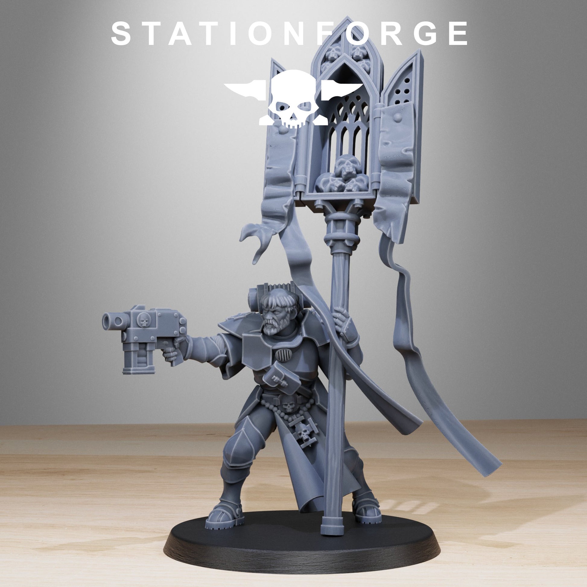 Vodalites Brotherhood, Modular Sci-Fi Miniatures by STATIONFORGE, Grimdark Wargames Proxy - photo 3