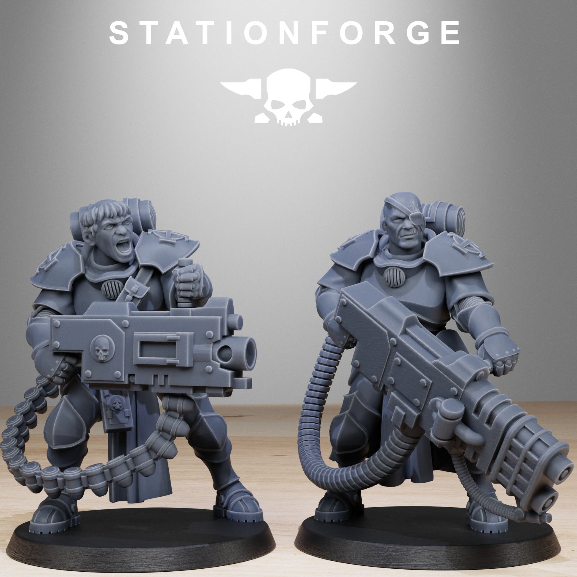 Vodalites Brotherhood, Modular Sci-Fi Miniatures by STATIONFORGE, Grimdark Wargames Proxy - photo 4
