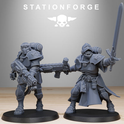 Vodalites Brotherhood, Modular Sci-Fi Miniatures by STATIONFORGE, Grimdark Wargames Proxy - photo 5
