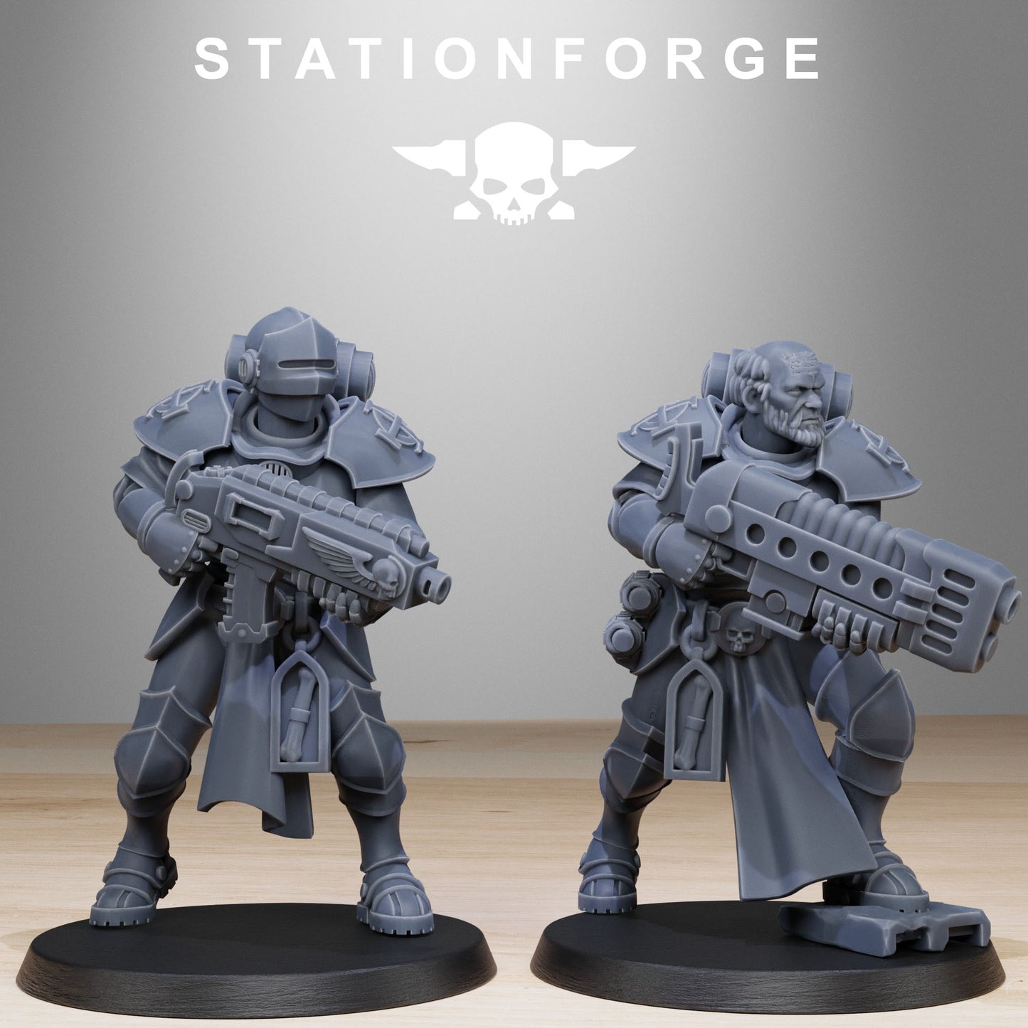 Vodalites Brotherhood, Modular Sci-Fi Miniatures by STATIONFORGE, Grimdark Wargames Proxy - photo 6