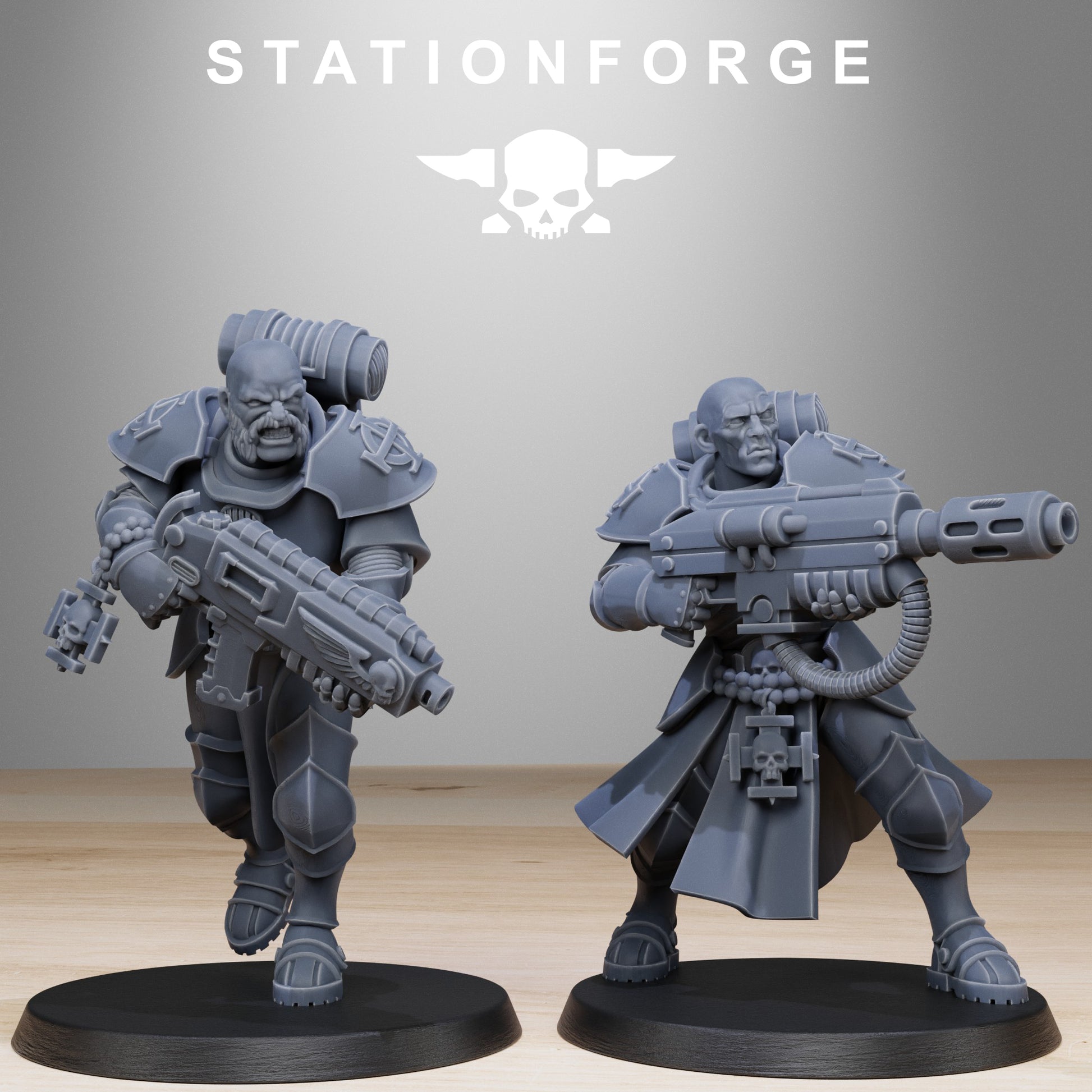Vodalites Brotherhood, Modular Sci-Fi Miniatures by STATIONFORGE, Grimdark Wargames Proxy - photo 7