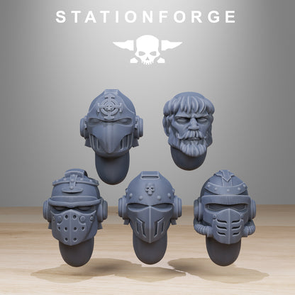 Vodalites Flag Bearer, Modular Sci-Fi Miniatures by STATIONFORGE, Grimdark Wargames Proxy - photo 5