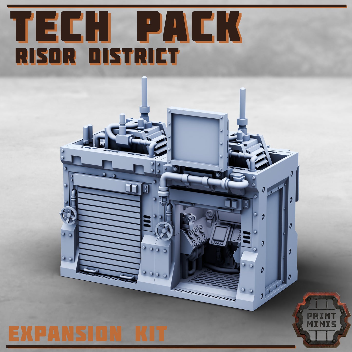 Tech Pack - Risor District Expansion - Sci-Fi City Skirmish Wargaming Terrain by Print Minis - photo 3