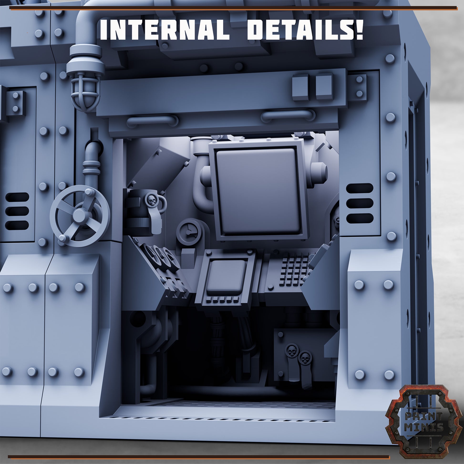Tech Pack - Risor District Expansion - Sci-Fi City Skirmish Wargaming Terrain by Print Minis - photo 4