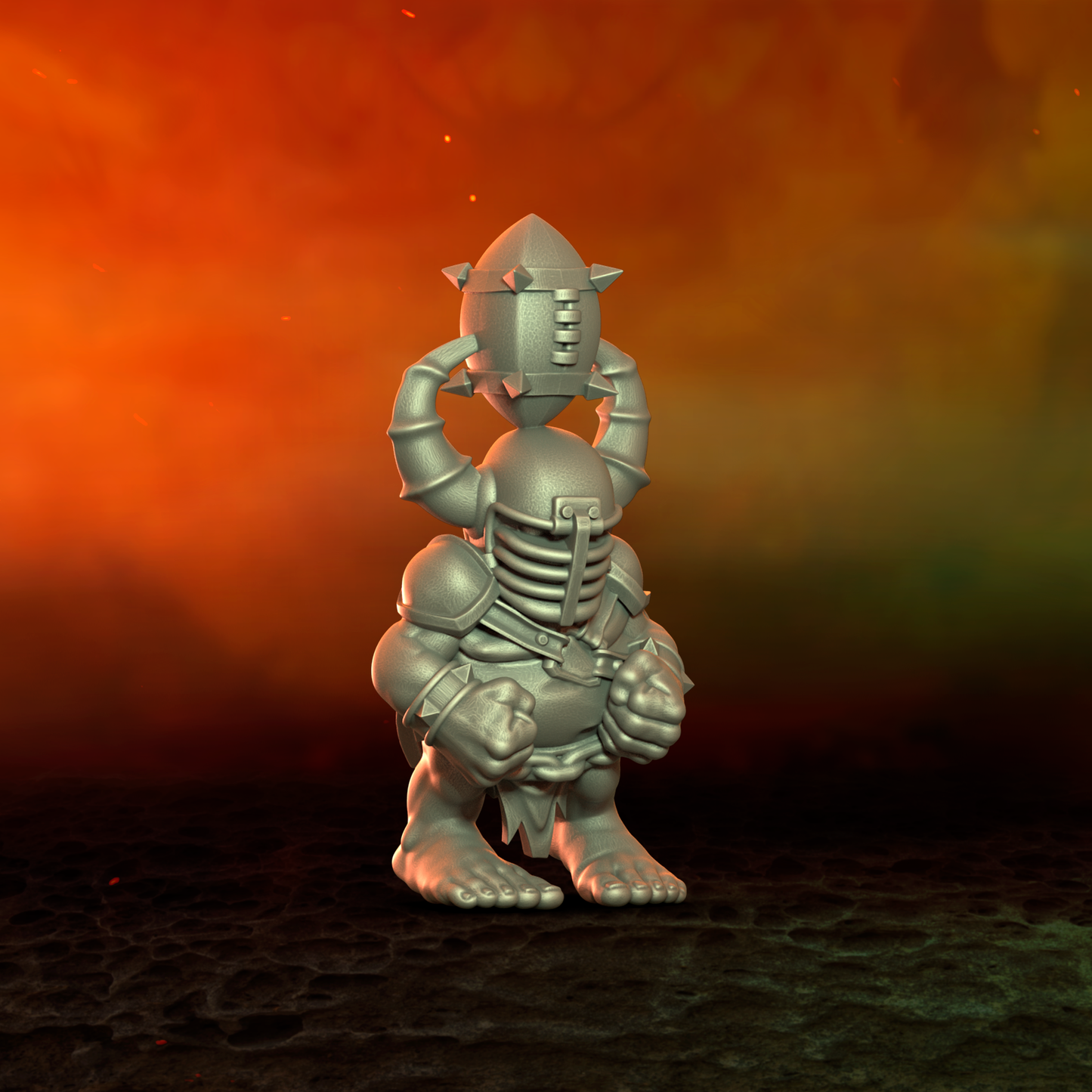 Chaos Halfling Star Player by Punga Miniatures - Wargame Scale 3D Printed Miniature
