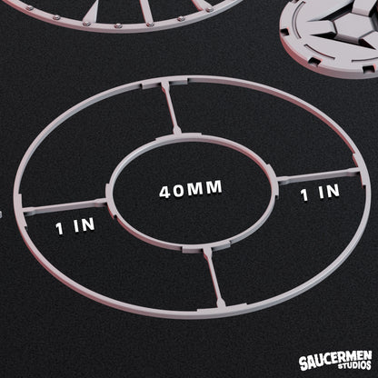 Kill Team Objective Markers – Pack one - Sci-Fi Grimdark Miniatures by Saucermen Studios, Wargame Scale 3D Printed - photo 2