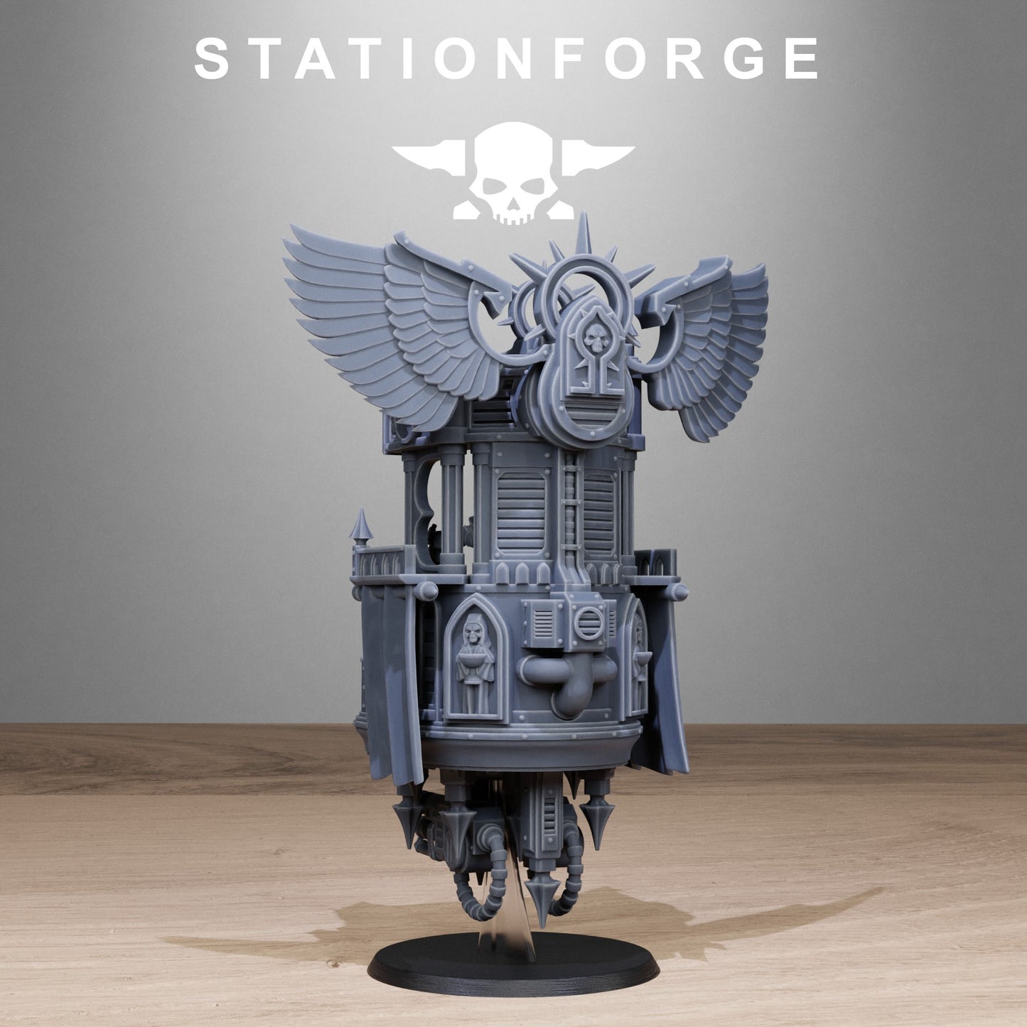 Vodalites Flying Throne, Modular Sci-Fi Miniatures by STATIONFORGE, Grimdark Wargames Proxy - photo 4