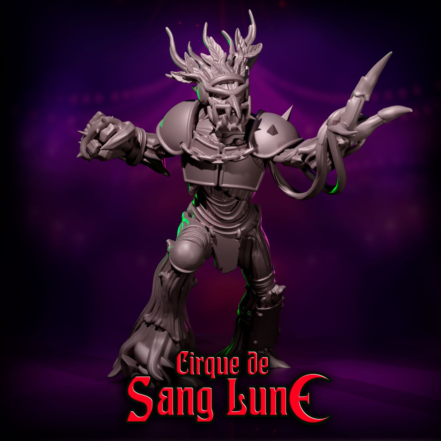 Elm Knotroot Treeman Star Player v.1 by Punga Miniatures - Wargame Scale 3D Printed Miniature