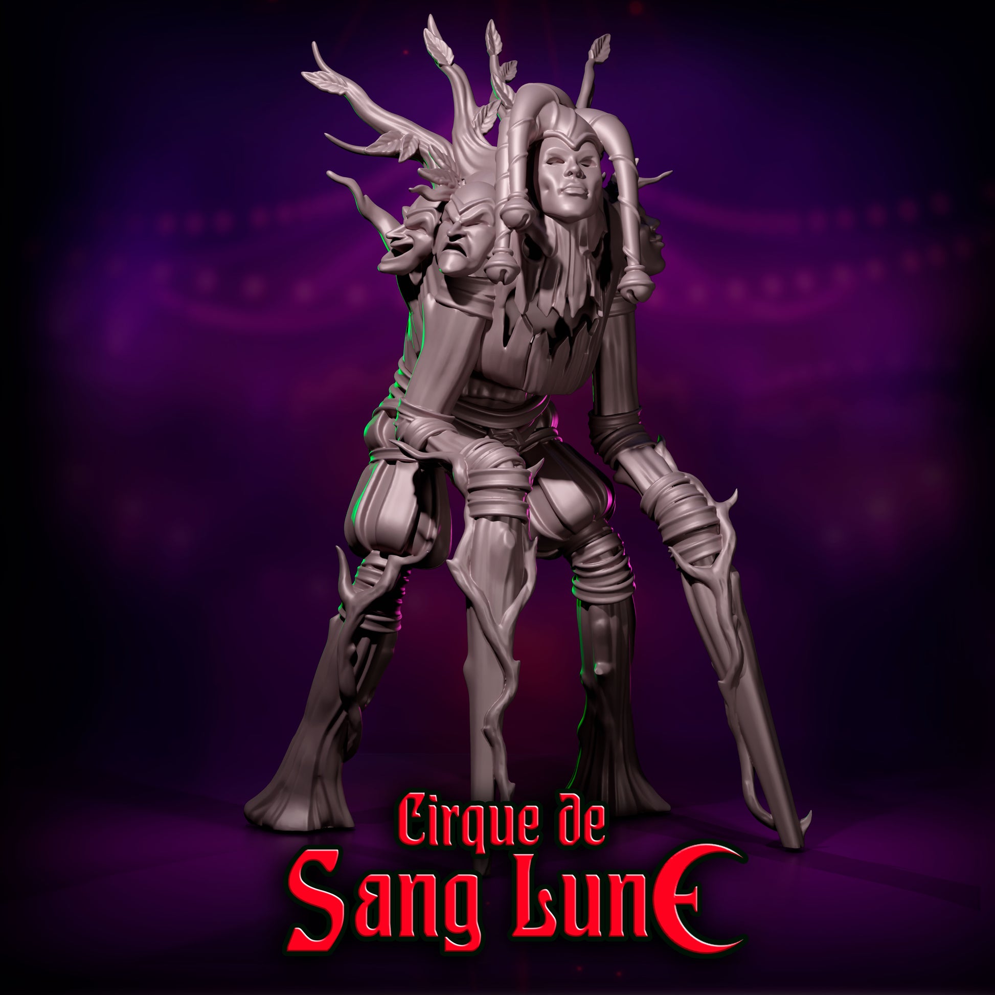 Harlequin Treeman Star Player by Punga Miniatures - Wargame Scale 3D Printed Miniature