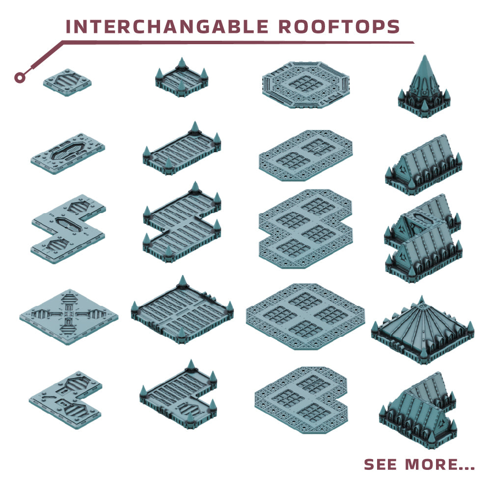 Grid City: Gothic – Core Set - Sci-Fi Grimdark Miniatures by Saucermen Studios, Wargame Scale 3D Printed - photo 2