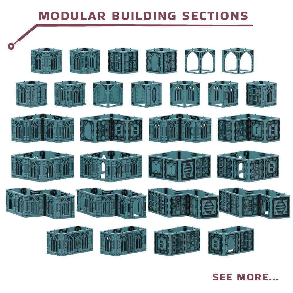 Grid City: Gothic – Core Set - Sci-Fi Grimdark Miniatures by Saucermen Studios, Wargame Scale 3D Printed - photo 3