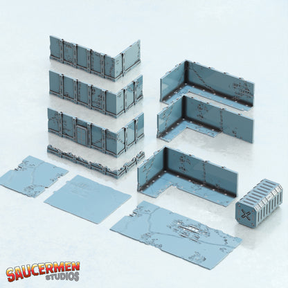 40K Tournament Terrain – Fractured Concrete Buildings - Sci-Fi Grimdark Miniatures by Saucermen Studios, Wargame Scale 3D Printed - photo 4
