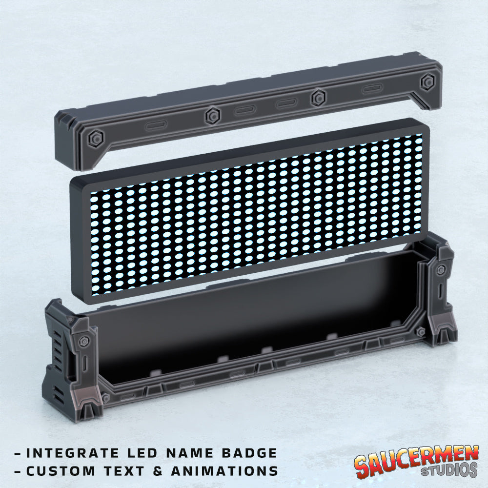 Scatter: LED Sign Billboard - Sci-Fi Grimdark Miniatures by Saucermen Studios, Wargame Scale 3D Printed - photo 2