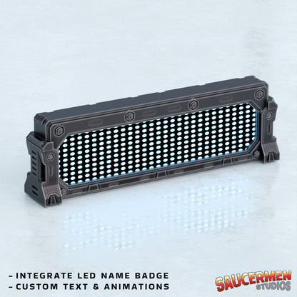 Scatter: LED Sign Billboard - Sci-Fi Grimdark Miniatures by Saucermen Studios, Wargame Scale 3D Printed - photo 3