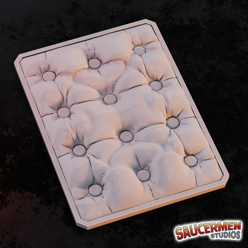 Texture / Practice Palette: Soft Furnishings - Sci-Fi Grimdark Miniatures by Saucermen Studios, Wargame Scale 3D Printed