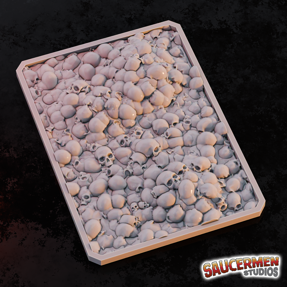Texture / Practice Palette: Skulls N Skulls! - Sci-Fi Grimdark Miniatures by Saucermen Studios, Wargame Scale 3D Printed