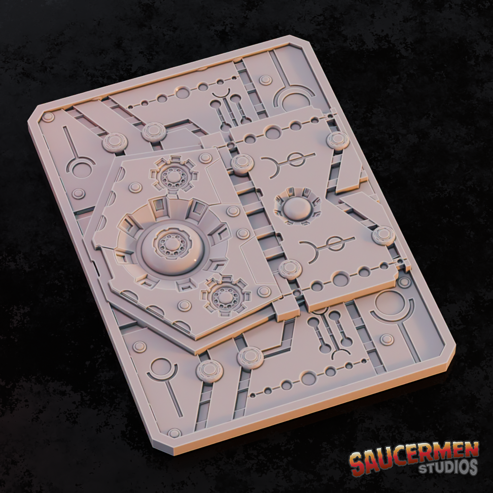 Texture / Practice Palette: Ancient Aliens - Sci-Fi Grimdark Miniatures by Saucermen Studios, Wargame Scale 3D Printed