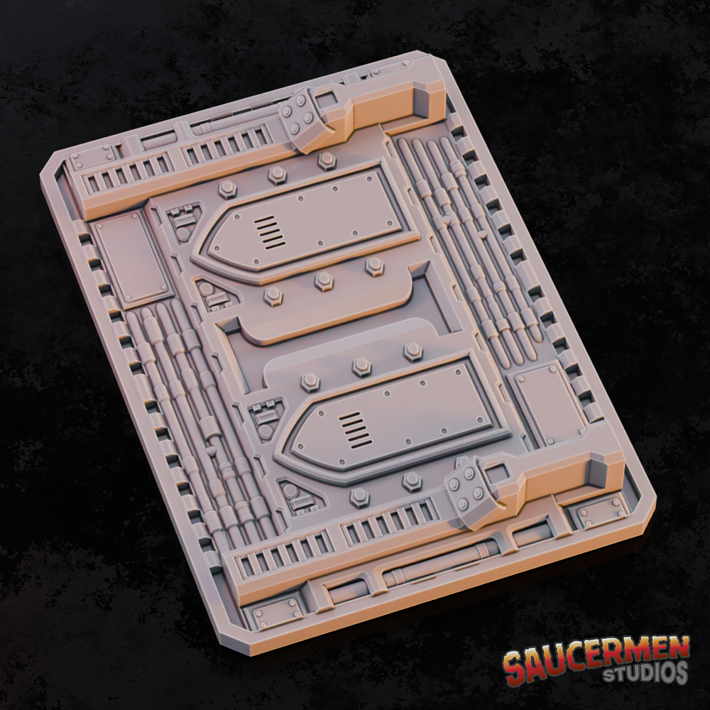 Texture / Practice Palette: Grim dark Chambers - Sci-Fi Grimdark Miniatures by Saucermen Studios, Wargame Scale 3D Printed
