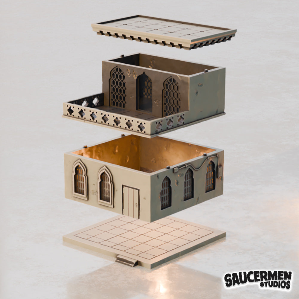 Middle Eastern Buildings BUNDLE - Sci-Fi Grimdark Miniatures by Saucermen Studios, Wargame Scale 3D Printed - photo 3