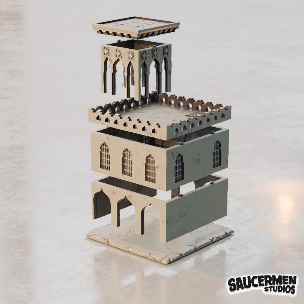 Middle Eastern Buildings BUNDLE - Sci-Fi Grimdark Miniatures by Saucermen Studios, Wargame Scale 3D Printed - photo 7