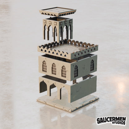 Middle Eastern Buildings BUNDLE - Sci-Fi Grimdark Miniatures by Saucermen Studios, Wargame Scale 3D Printed - photo 7