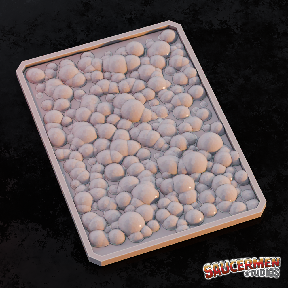 Texture & Practice Palette: Blobs - Sci-Fi Grimdark Miniatures by Saucermen Studios, Wargame Scale 3D Printed