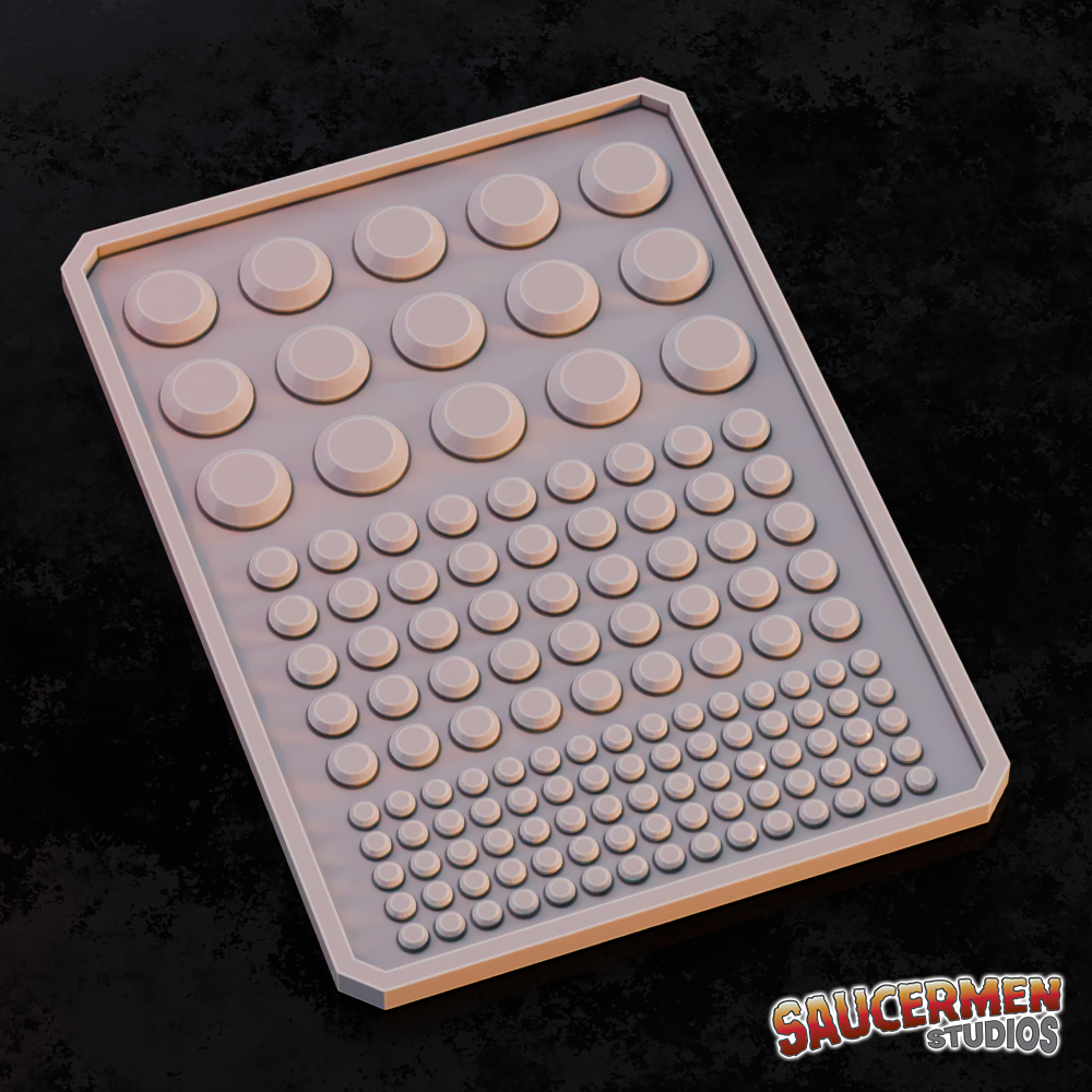 Texture & Practice Palette: Nubs - Sci-Fi Grimdark Miniatures by Saucermen Studios, Wargame Scale 3D Printed