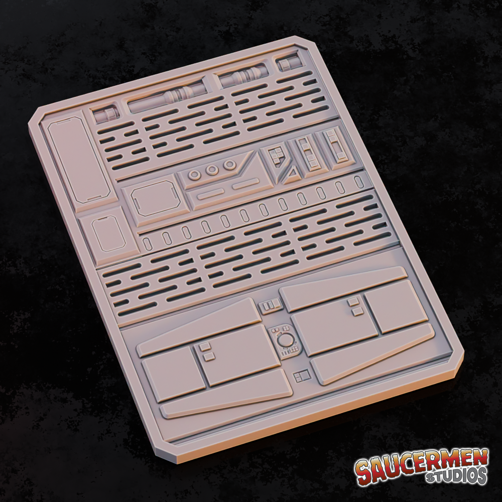 Texture & Practice Palette: Galactic Battles - Sci-Fi Grimdark Miniatures by Saucermen Studios, Wargame Scale 3D Printed