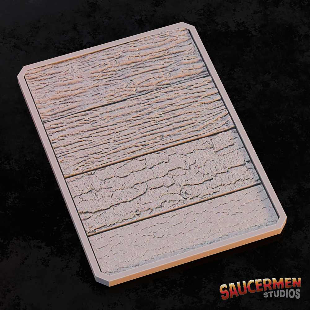 Texture & Practice Palette: Tree Bark - Sci-Fi Grimdark Miniatures by Saucermen Studios, Wargame Scale 3D Printed